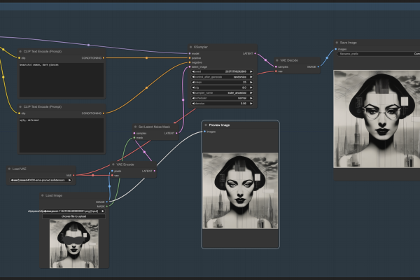 Inpainting in Stable Diffusion, using an image as input, by Leapfrog.cl