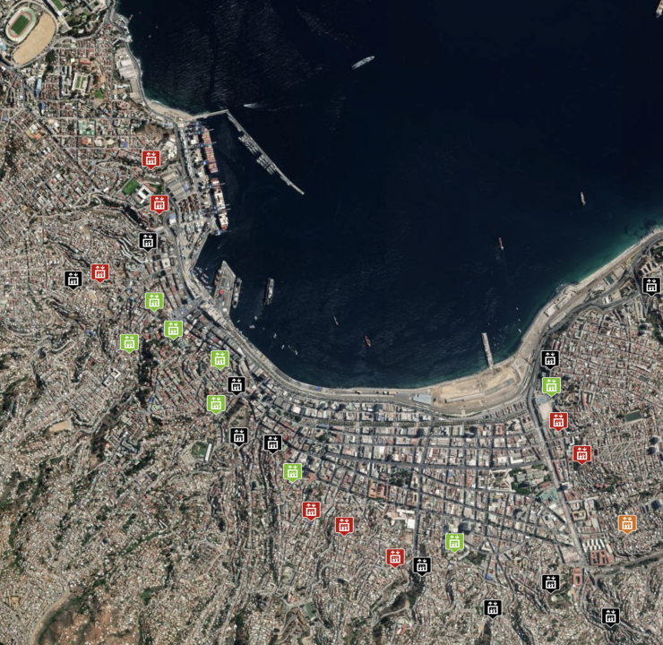 Mapa Ascensores de Valparaíso